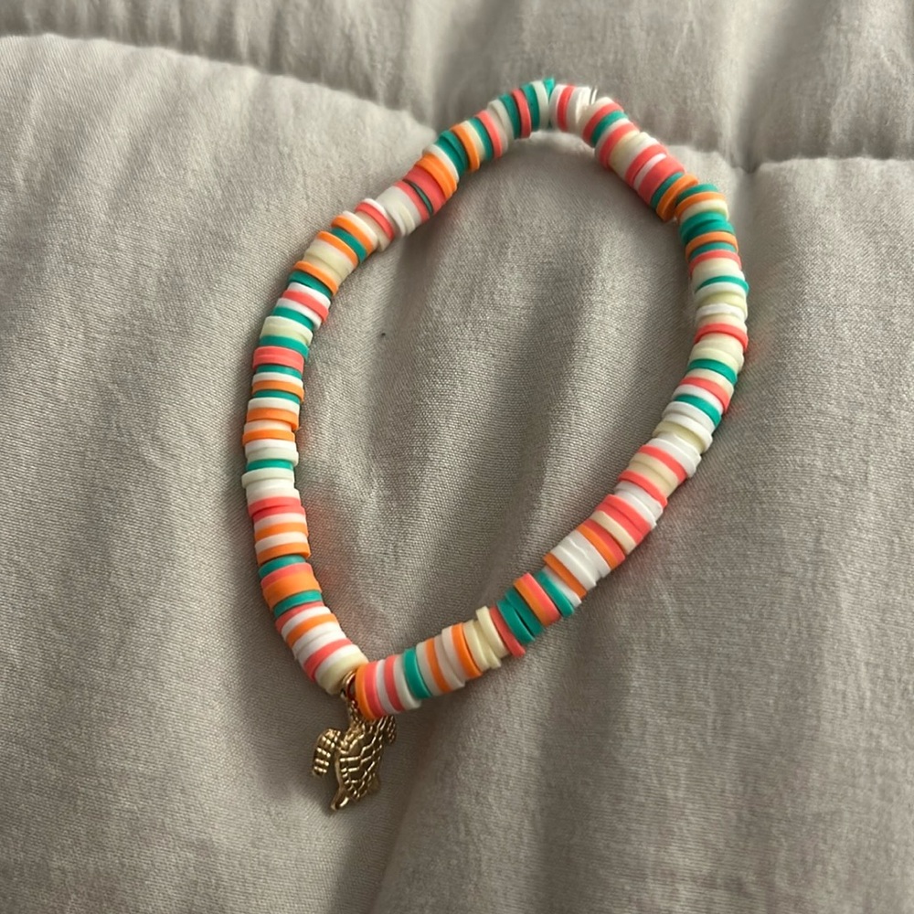 Clay bead bracelet